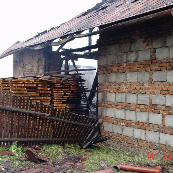 Požár stodoly 14. 5. 2005